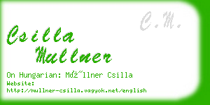 csilla mullner business card